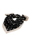 POLKA DOT SCARF - blk cream